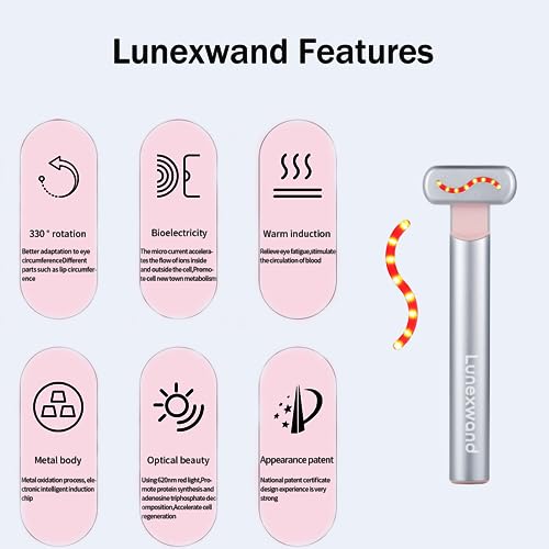 Glow Renew Wand Red LED Light 4-in-1 Skincare Tool