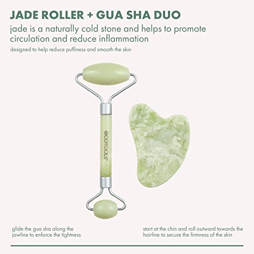 Jade Roller and Gua Sha Set (Light Green)